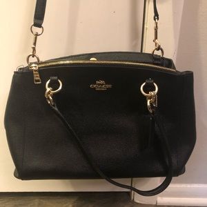 Black Coach crossbody bag
